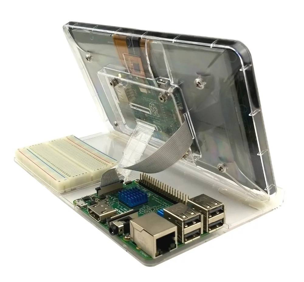7 дюймовый сенсорный экран прозрачный корпус из АБС пластика для Raspberry Pi с