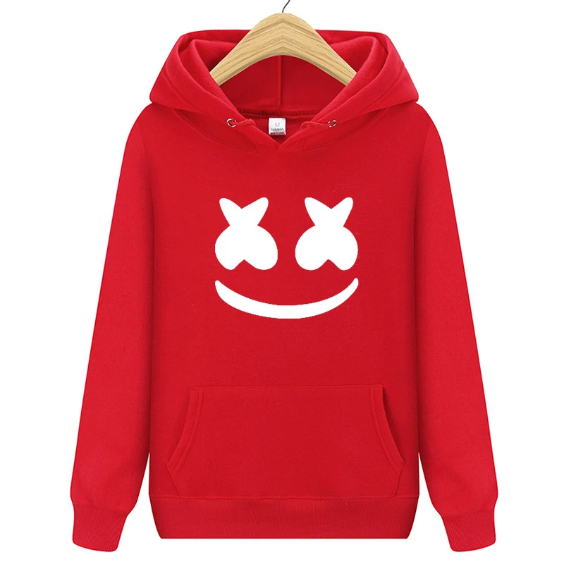 

lil peep 2019 Hip Hop Streetwear Hoodie Marshmello Face Hoodie New Fashion Autumn & Winter Print Fleece Sweatshirt Men's Women