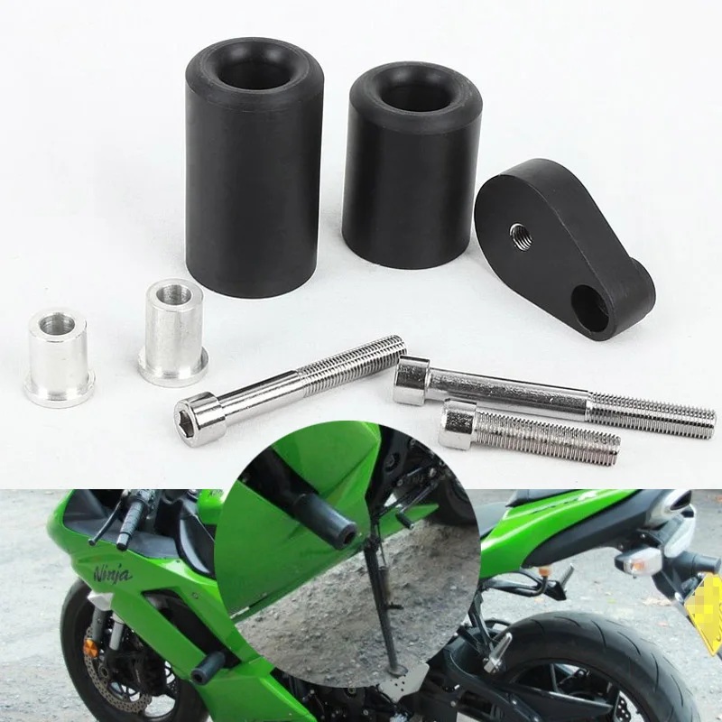 1 Set Motorcycle Falling Protection No Cut Crash Pads Fairing Frame