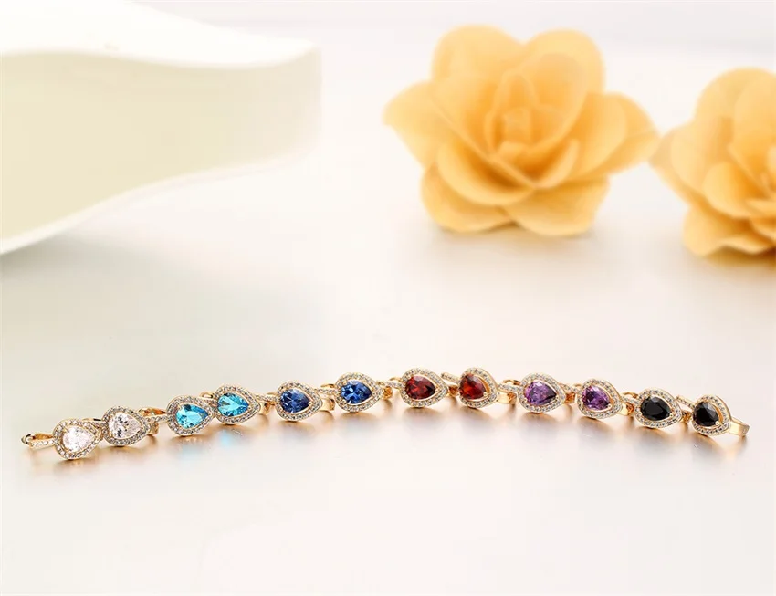 6Colors Pear AAA CZ w/ White Around Gold Color Teardrop Huggies Small Hoop Earrings for Women Jewelry boucle d'oreille|jewelry latin|jewelry