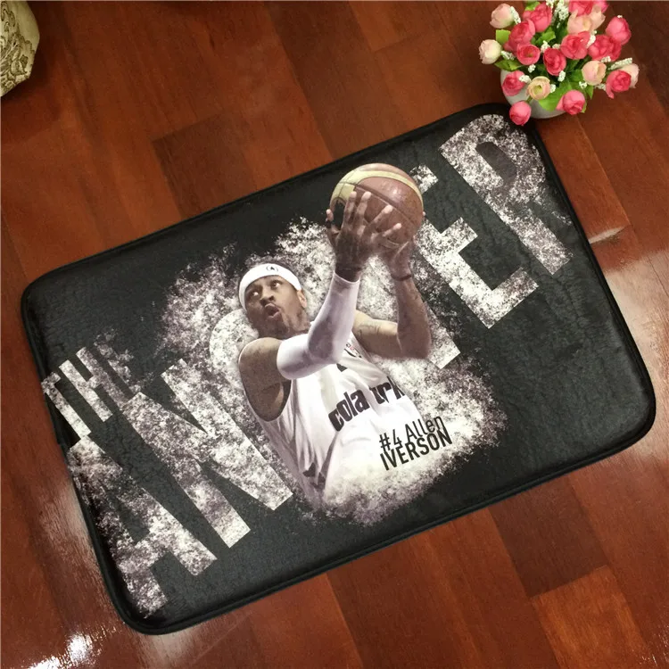 Домашний текстиль NBA Баскетбол звезда Коби ковер мягкие фланелевые Нескользящие коврики коврик в ванную комнату дверь Гостиная 40x60 см/50x80 см - Цвет: 05