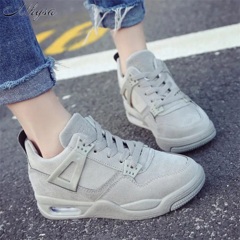 

Mhysa 2019 Women Sneakers Spring Fashion Casual Shoes Woman Comfortable Breathable Lace-up Flats Female Platform Sneakers T227