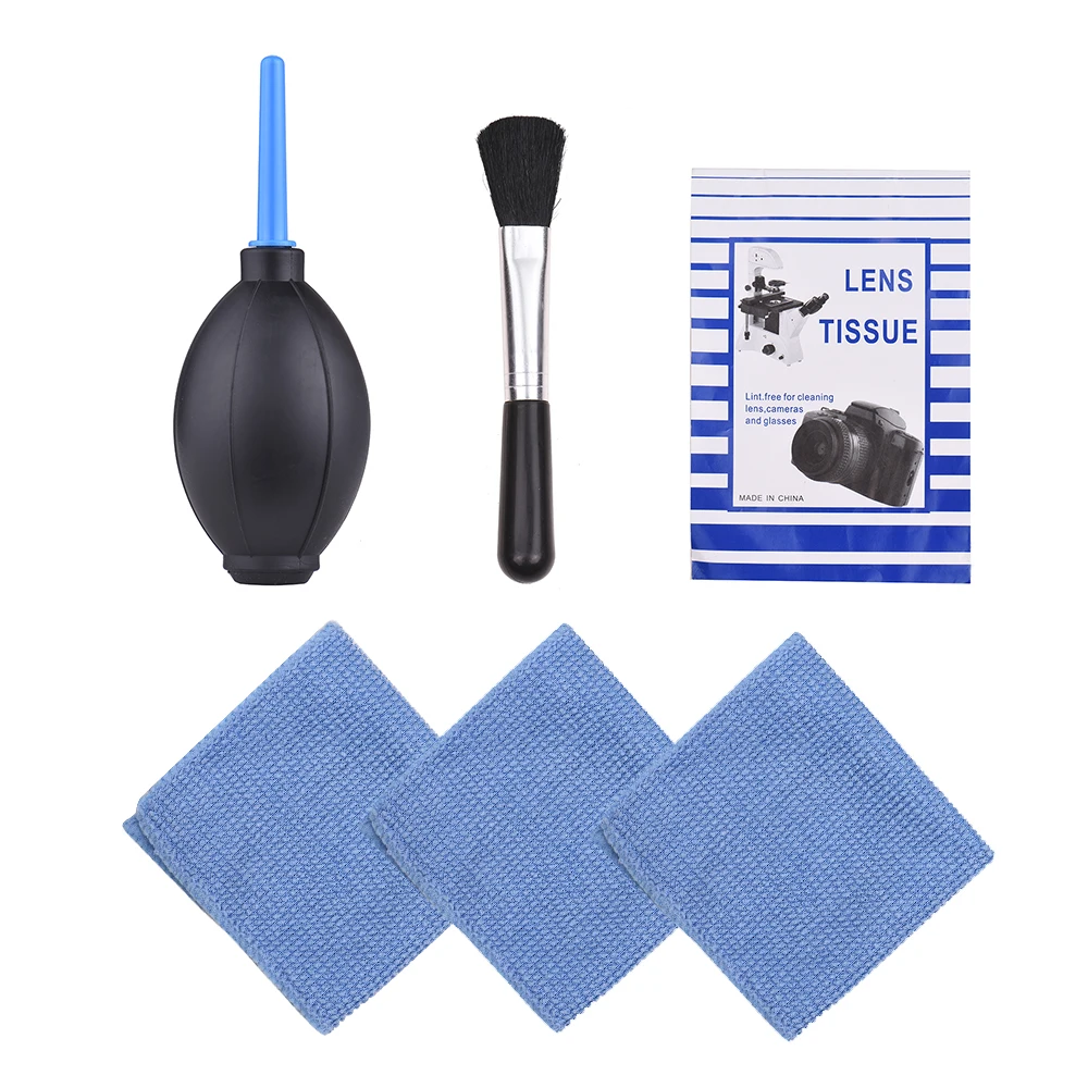 

6 in 1 Dust Cleaner Camera Cleaning Kit Lens Brush+ Cleaning Cloth+ Air Blower for Canon Nikon Sony DSLR ILDC Camera and Lens