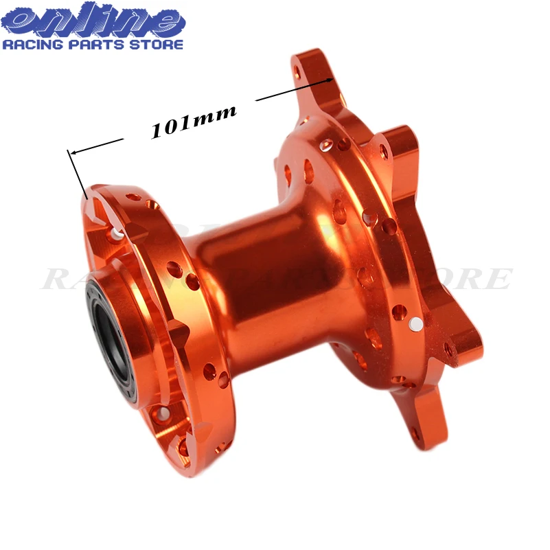 Top quality CNC Billet 36 Holes Orange MX Front Rear Wheels Hubs Set New For KTM 125-530 2003-2017 Motorcycle Dirt Bike