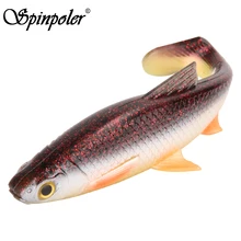 Spinpoler mükemmel 3D Yumuşak Yem Balıkçılık Balık 5g 10g 20g 40g Silikon plastik Swimbait Shad crankbait Kullanımı Rig Balıkçılık