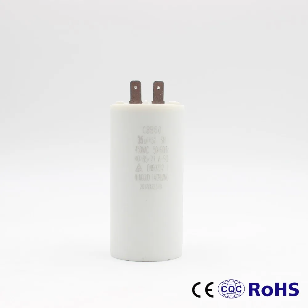 

CBB60 35uf/450v Capacitor Double insert