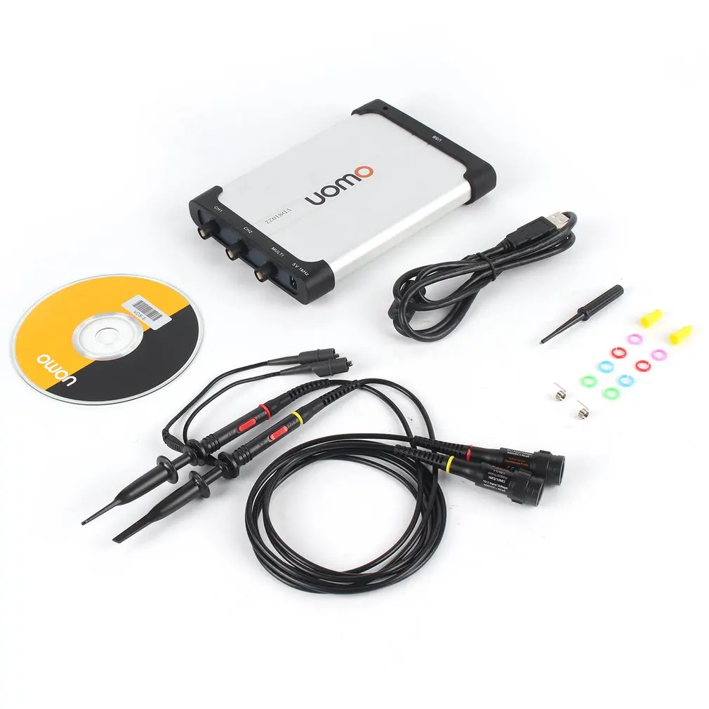 Owon VDS1022I Осциллограф портативный 25 МГц 2 + 1 Каналы запись USB хранения генератор