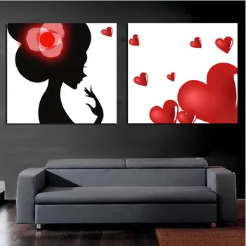 

Handpainted Free Shipping Pictures Carnation Girl Dreams Art on Canvas Beautiful Wall Stickers Modern Home Decor Oil Paintings