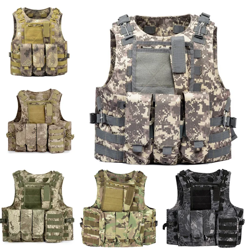 

Airsoft Military Shooting Vest Molle Waistcoat Armor Hunting Vest Tactical Combat Gear Wargame CS Protective Vests