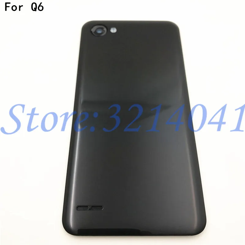 

Good quality New Plastic Battery Cover For LG Q6 M700 Rear Housing Back Case With Camera Lens Q6 Replacement Part