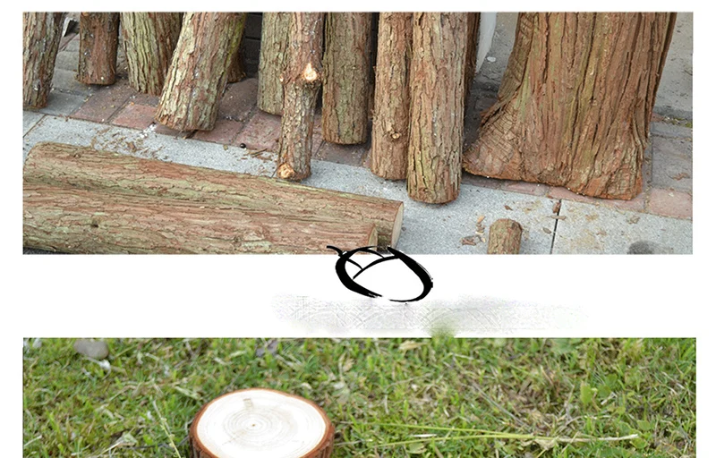 12-15 см естественные необработанные круглые деревянные Ломтики для детских поделок Сделай Сам вечерние свадебные и обручальные украшения для дома