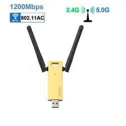 Беспроводной USB Wifi адаптер 1200 Мбит/с двухдиапазонный 5 ГГц 2,4 ГГц адаптер 802.11ac RTL8812BU чипсет антенный ключ мини Сетевая карта ПК