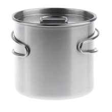 500 мл чашка из нержавеющей стали/горшок со складной ручкой для наружного RV походная посуда для приготовления пикника