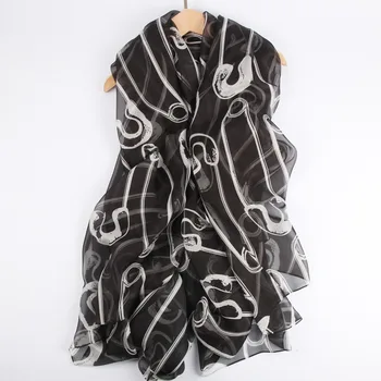 

shistal- pure silk scarves branded print scarf design size 180*140 soft shawl for women