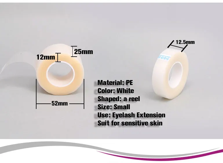 10 шт, медицинская полиэтиленовая лента, дышащая клейкая пластырь для подтяжки век, низкая травма, свободно дышит, наклейка для ресниц