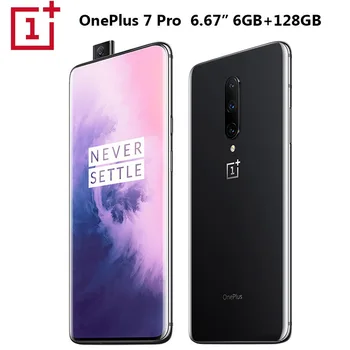 

Original OnePlus 7 Pro Mobile Phone 6GB 128GB Snapdragon855 Octa core 6.67inch 3120x1440p 19.5:9 Fullscreen 3 Camera NFC 4000mAh