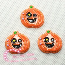 Тыква для Хэллоуина вечерние смолы кабошон плоское основание 50 шт 27*28 мм