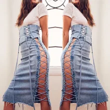 Юбки Женские Faldas Mujer юбка Европа и Америка индивидуальность сплошной цвет сторона выдолбленный ремень Высокая талия юбка с завязкой на бедрах