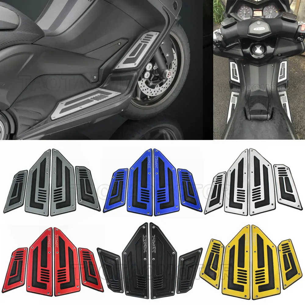 

CK CATTLE KING One set Front and Rear Motorbike Footrest Step Motorcycle Pedals Foot Pegs For Yamaha TMAX 530 6 colors options