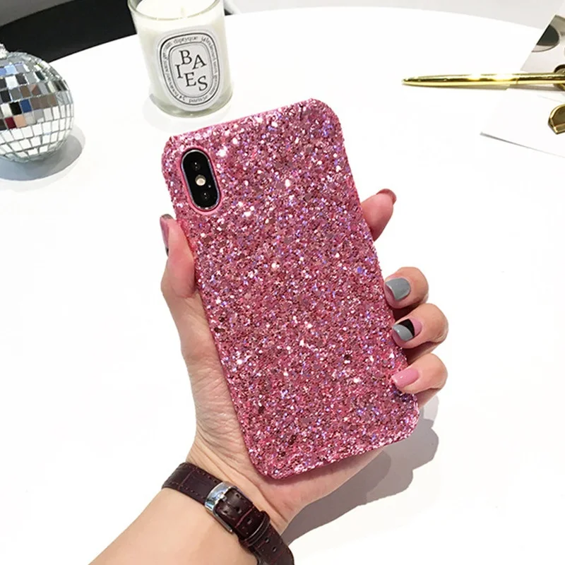 Funda dura brillante para iPhone 8 Plus XS X 7 para iPhone 6 6 s Plus 7 8 XS Max XR 5S 5se del teléfono de Shell casos EEMIA Funda dura brillante para iPhone 8 Plus XS X 7 para iPhone 6 6 s Plus 7 8 XS Max XR 5S 5se del teléfono de Shell casos EEMIA