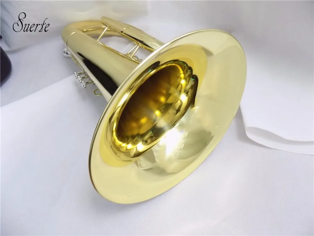 Bb Marching euphonium чехол с мундштуком желтый латунный euphonium Horn Музыкальные инструменты