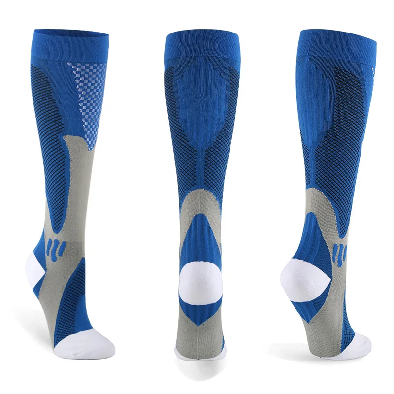 

2 Pairs Medical Althetic Compression Socks for Men Nursing Performance Socks for Running Marathon FK88