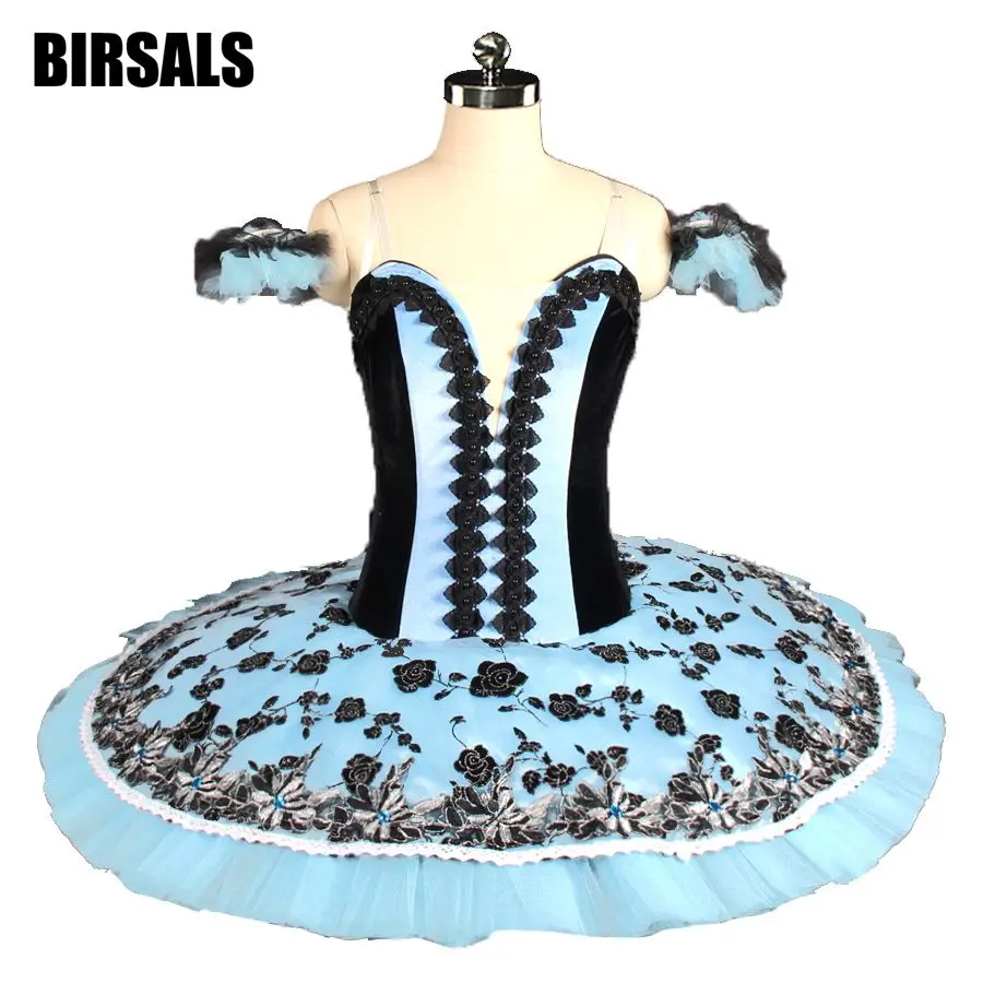 Black Blue Paquita Customized Performance Pancke Nutcracker Ballet Tutu Dress Women Professional Tutu Costume BT9150