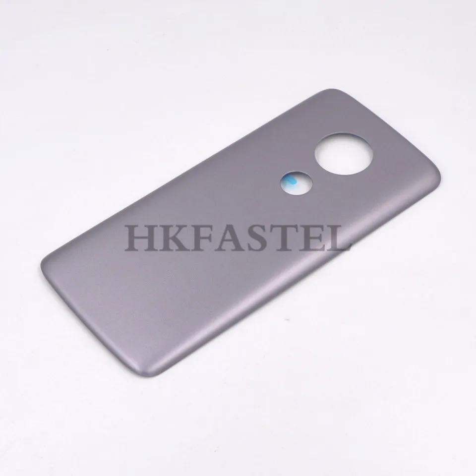 HKFASTEL для Moto E 5rd задняя крышка для Motorola Moto E5 Корпус задняя крышка батарейного отсека Замена Запчасти случае - Цвет: Back Cover Gray