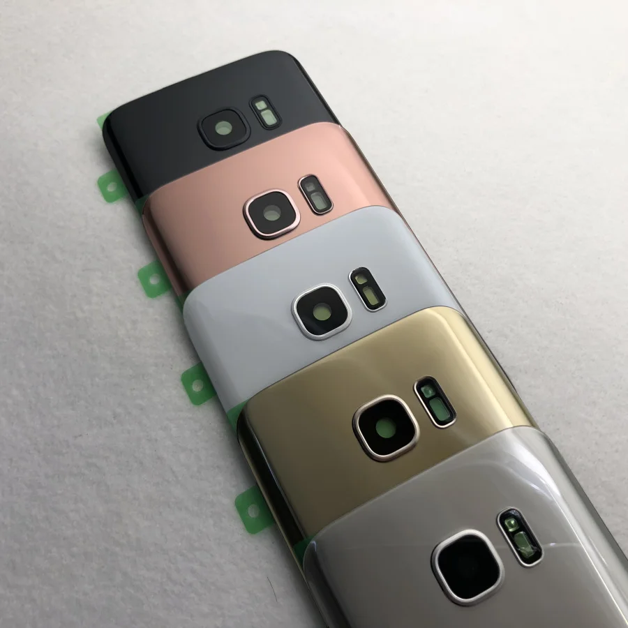 Задняя крышка из стекла батареи для Samsung Galaxy S7 G930 G930F G930FD Крышка корпуса задней