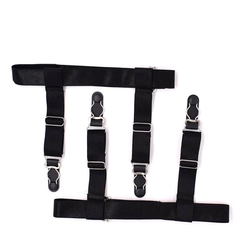

Mens Shirt Stays Garters for Men Business Uniform Leg Suspenders tirantes hombre suspensorio Shirt Tuck Holders 2 Clips Non-Slip