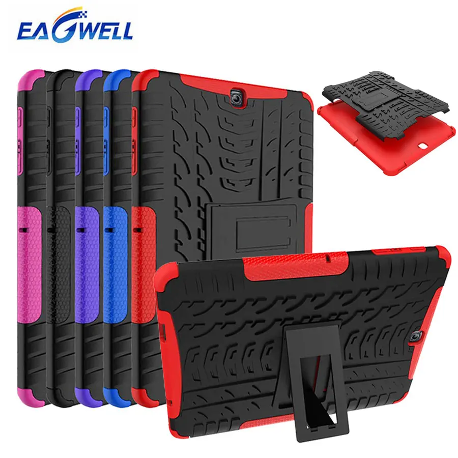 

For Samsung Galaxy Tab S2 9.7 inch T810 T815 T813 T819 Shockproof Case Removable TPU+Plastic Armor Back Case Tablet Stand Cover