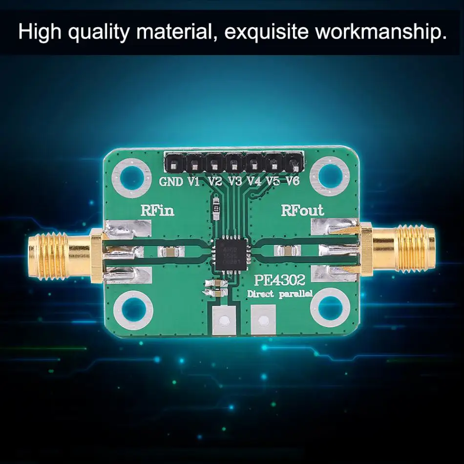 1 шт. RF аттенюатор PE4302 цифровой контроль аттенюатор параллельный мгновенный режим 1 МГц~ 4 ГГц NC аттенюатор