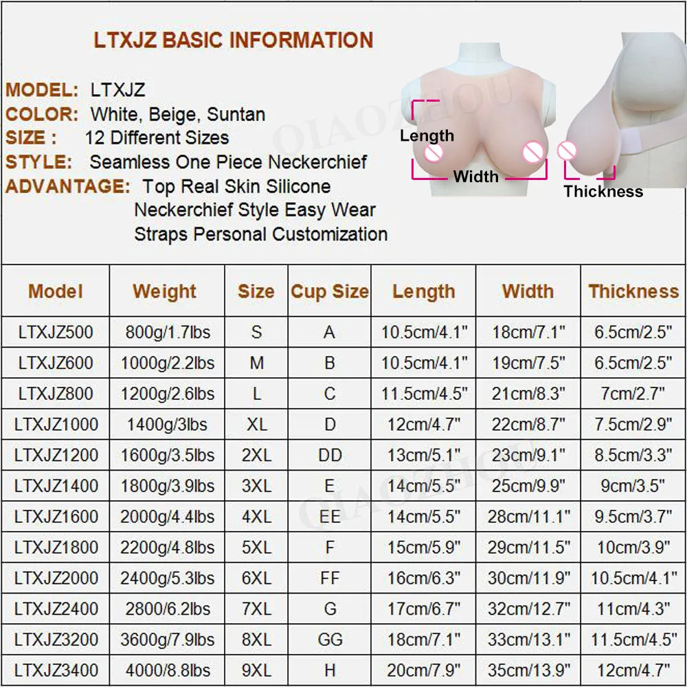 xjz size form