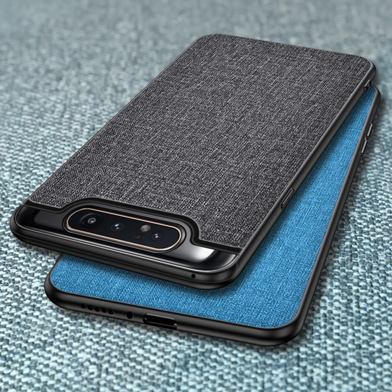 

Fabric Case for Samsung galaxy A50 A20 A30 A10 A40 A60 A70 A80 A90 M10 M20 M30 M40 J3 J5 J7 2017 Soft Silicone Cloth Cover Cases