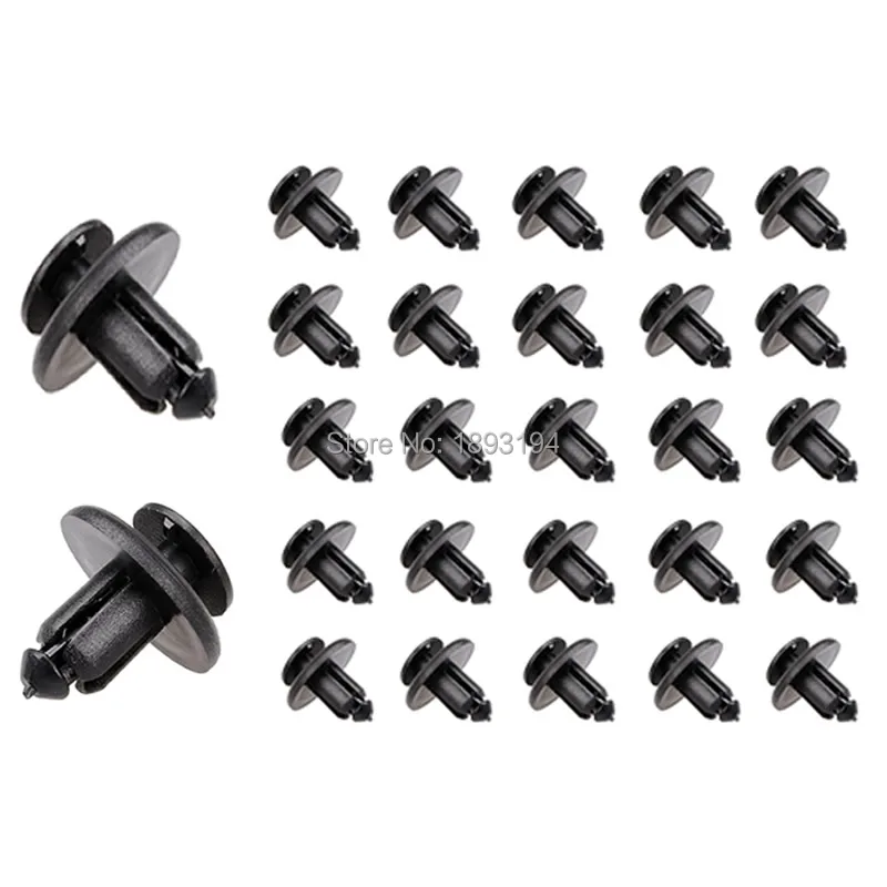 50x Plastic Nylon accessories Rivet Automotive Fasteners Car door