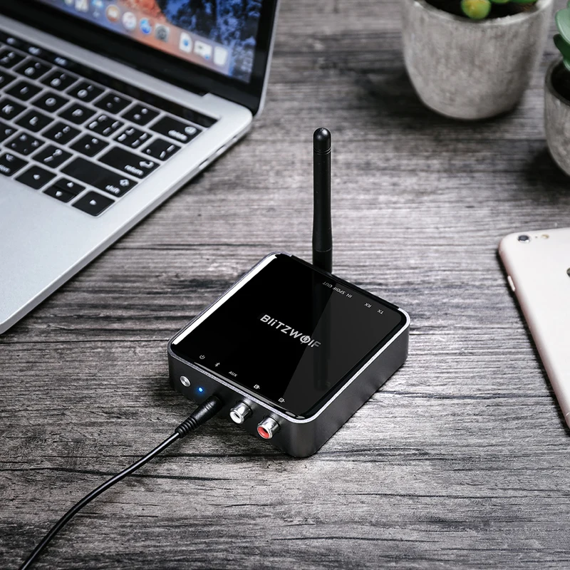 Беспроводной приемник BlitzWolf bluetooth V5.0 3 5 мм Aux адаптер для передачи музыки аудио ТВ