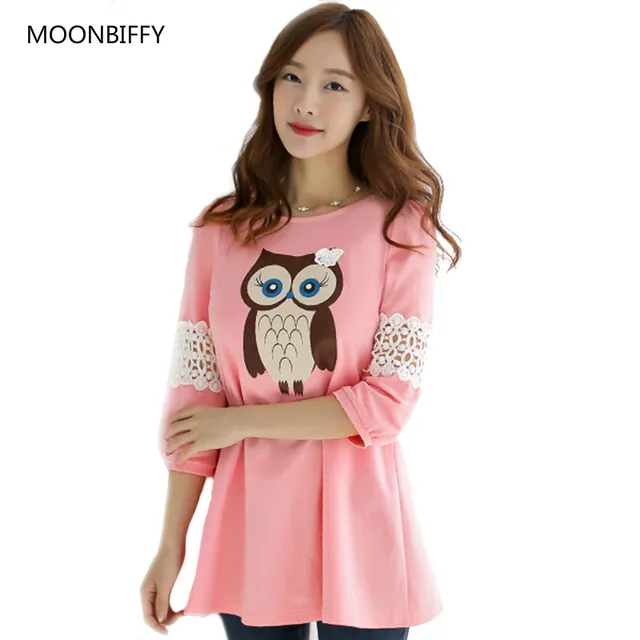 Cotton Maternity Blouses For Pregnant Women Cute Owl Maternity Clothes Spring Pregnancy Half Sleeve Cute Pregnancy Clothing Cotton Maternity Blouses For Pregnant Women Cute Owl Maternity Clothes Spring Pregnancy Half Sleeve Cute Pregnancy Clothing