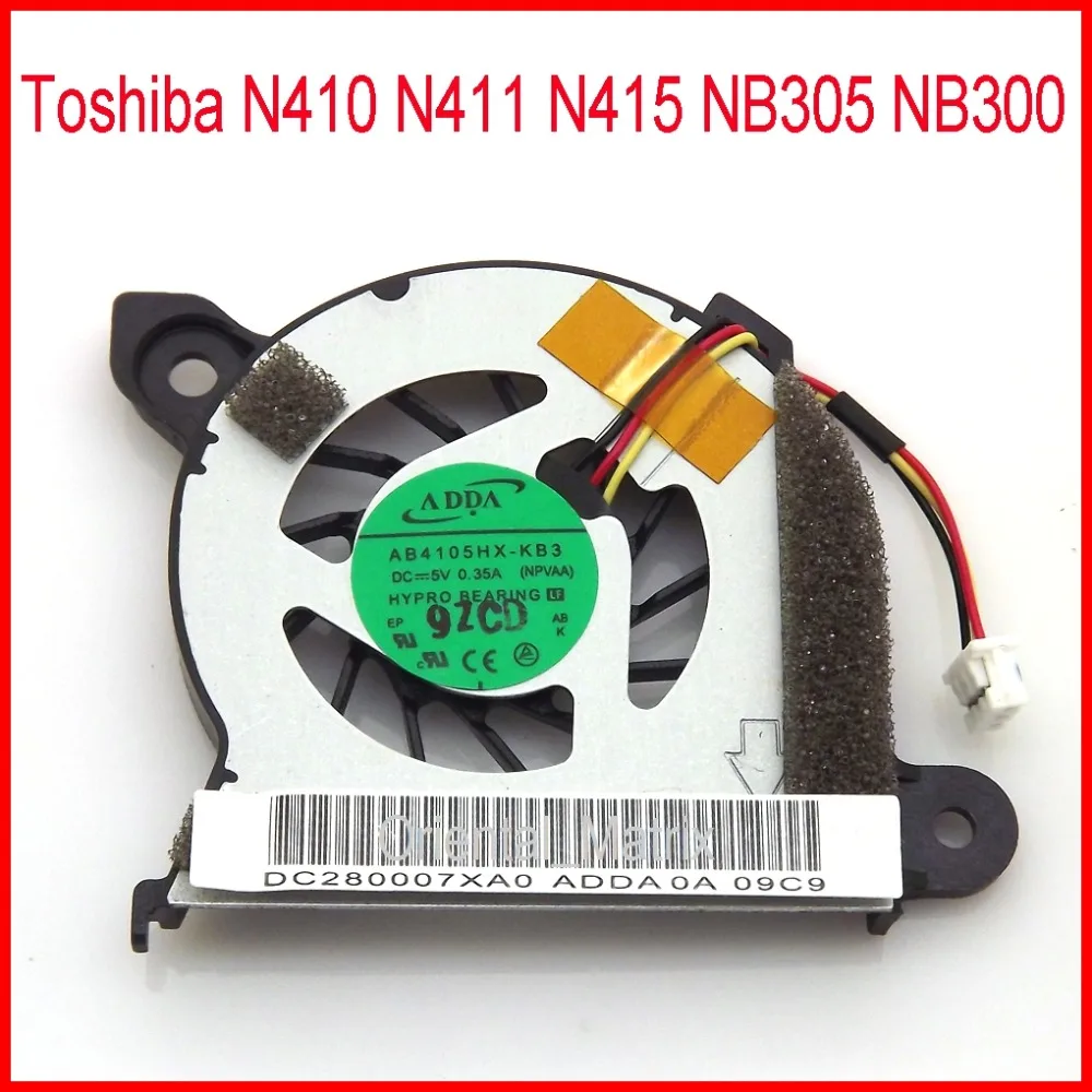 New AB4105HX-KB3 DC5V 0.35A Cooler Fan Replacement For Toshiba N410 N411 N415 NB305 NB300 CPU | Компьютеры и офис