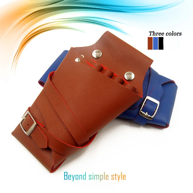 

Professional Salon Hairdressing Scissors Bag Storage Bag Leather Professional Hairdresser's Hairdressing Equipment Holster