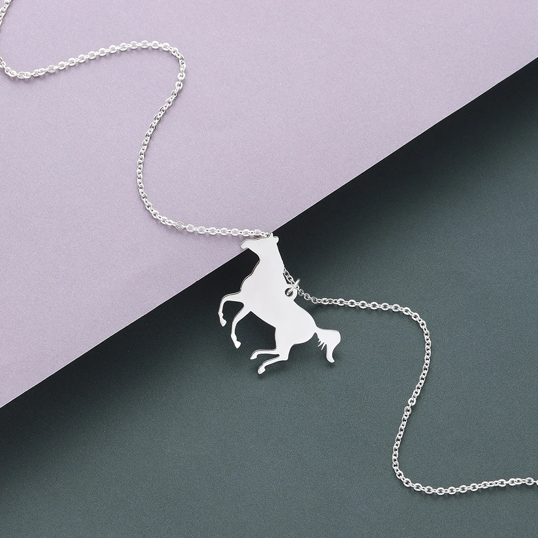 Todorova гоночная подвеска с изображением лошади ожерелье для женщин персонализированное длинное ожерелье с животным бегом Родео для верховой езды ожерелье для мужчин ювелирные изделия