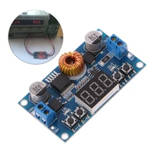 5A 75 Вт DC-DC Регулируемый понижающий преобразователь модуль плата с светодиодный вольтметр и Прямая поставка
