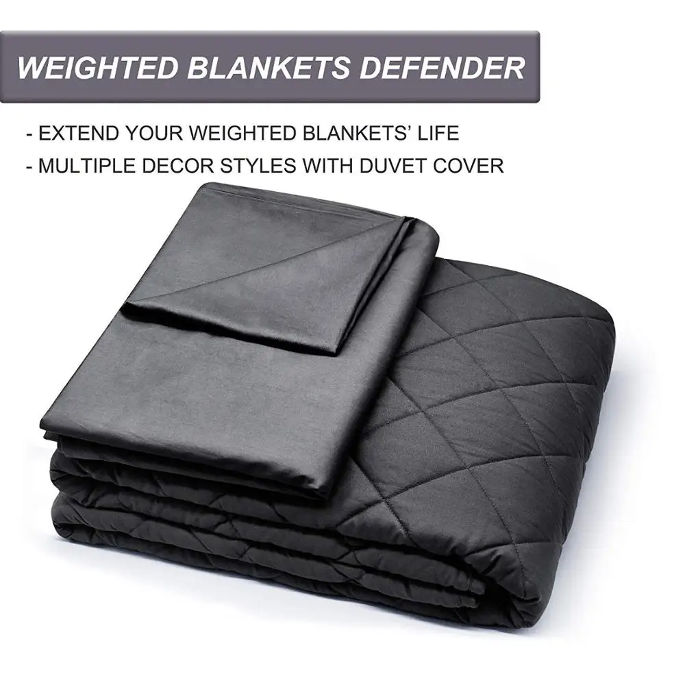 HOMEME утяжеленное одеяло 15 фунтов для взрослых около 130-160 фунтов | 60 ''* 80'' | Серый | Премиум хлопок со стеклянными бусинами |