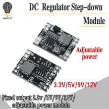 DC-DC понижающим, модуль источника питания с 5 V-12 V 24V до 5V 3,3 V 9V 12V фиксированное выходное напряжение тока