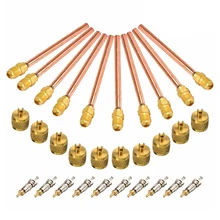 10 клапан 1/" SAE x 1/4" OD x " стержень переменного тока для холодильных систем кондиционирования воздуха