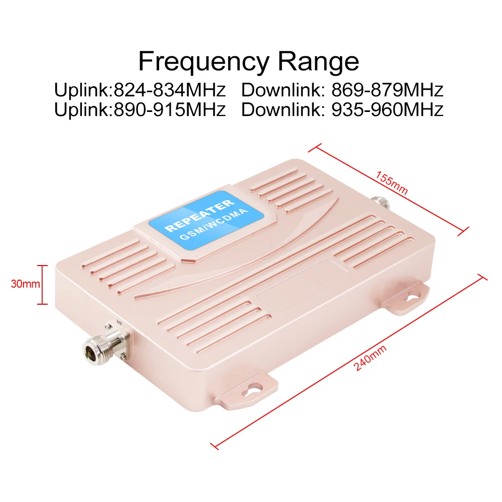 70 дБ ЖК дисплей GSM 900 3G 2100 МГц двухдиапазонный ретранслятор UMTS сотовый телефон