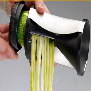 

Kitchen Room Grater Vegetable Julienne Spiral Slicer Easy Spiral Vegetable Spiralizer Slicer Twister Cuisine Cutter