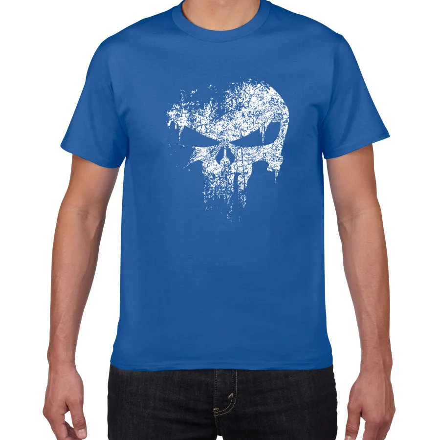 2019 new casual men tops the Punisher printed t shirt cotton short sleeve o-neck tee shirt homme skull men clothing camiseta 2019 new casual men tops the Punisher printed t shirt cotton short sleeve o-neck tee shirt homme skull men clothing camiseta
