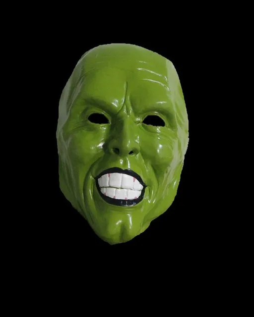 Realistic Jim Carrey The Mask TV Movie Latex Green character masksin