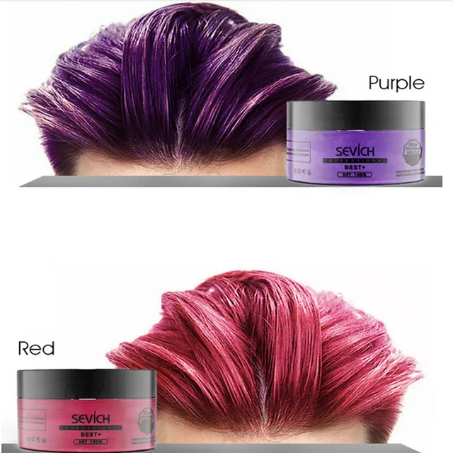 Women Men Hair Coloring Wax DIY Hair Clay Wax pastel Mud Dye Cream