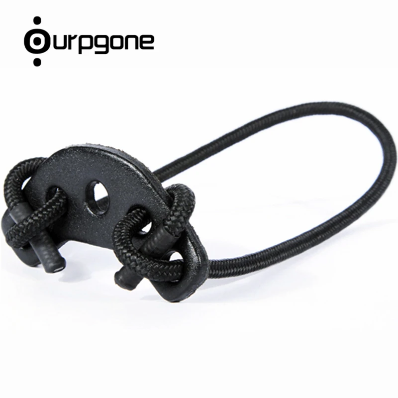 Ourpgone Brand Archery Bow Parachute Strap Leather Braided